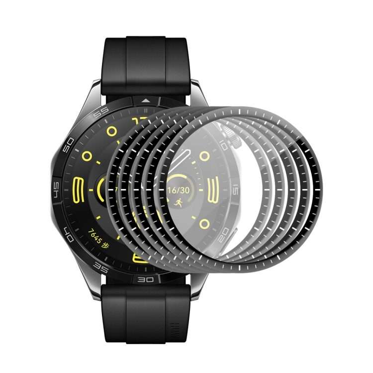 For Huawei Watch GT 5 46mm 5pcs ENKAY 3D Full Coverage Soft PC Edge PMMA HD Screen Film