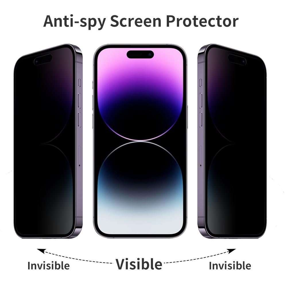 For iPhone 14 Pro Max NORTHJO A++ 0.3mm 28 Degree Privacy Screen Tempered Glass Film
