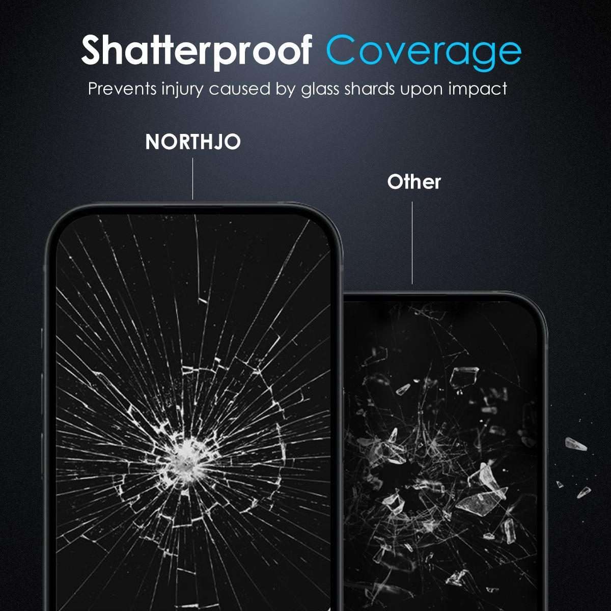 For iPhone 16 Pro NORTHJO A++ 0.3mm 28 Degree Privacy Screen Tempered Glass Film
