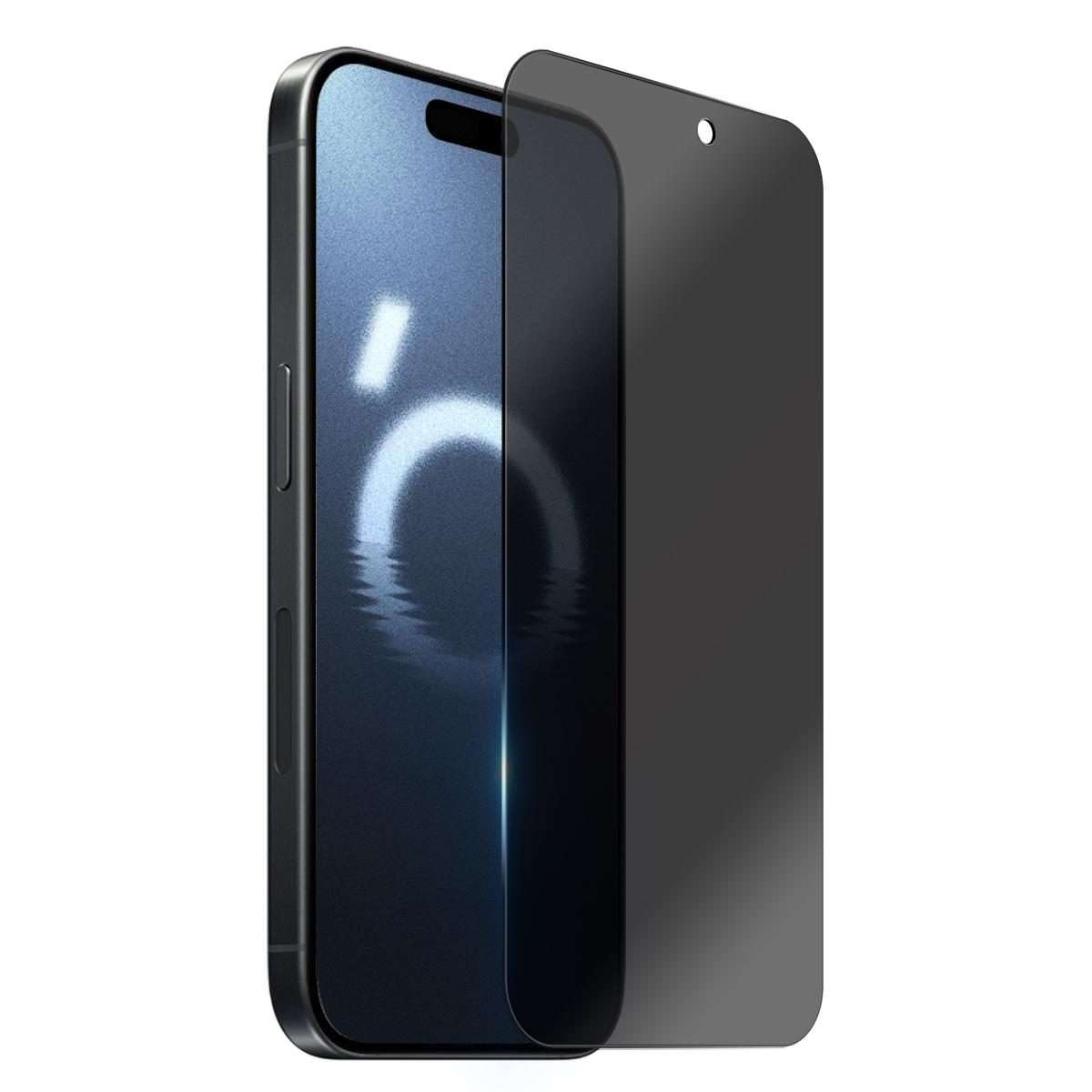 For iPhone 16 Pro Max NORTHJO A++ 0.3mm 28 Degree Privacy Screen Tempered Glass Film