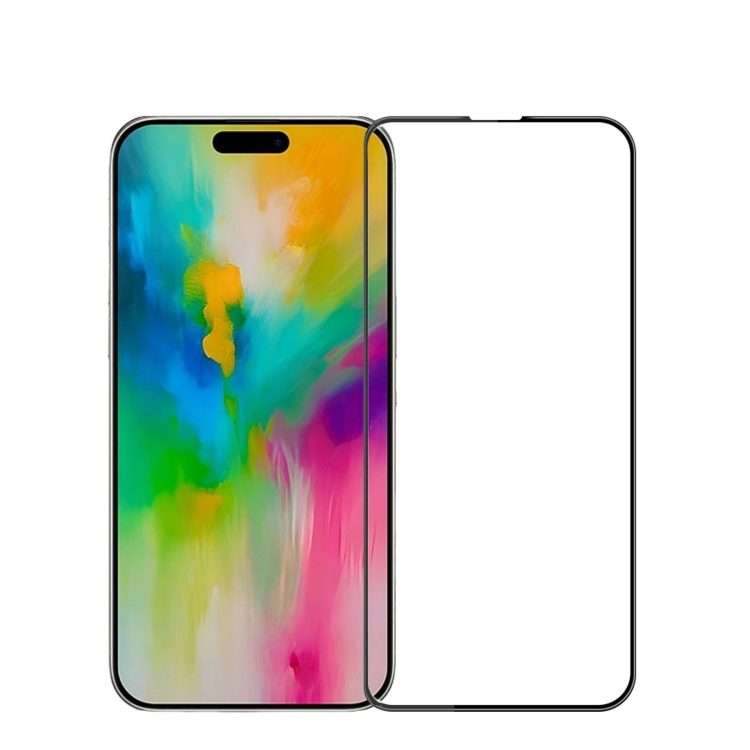 For iPhone 16 Pro Max MOFI 9H 3D Explosion-proof Curved Screen Tempered Glass Film(Black)