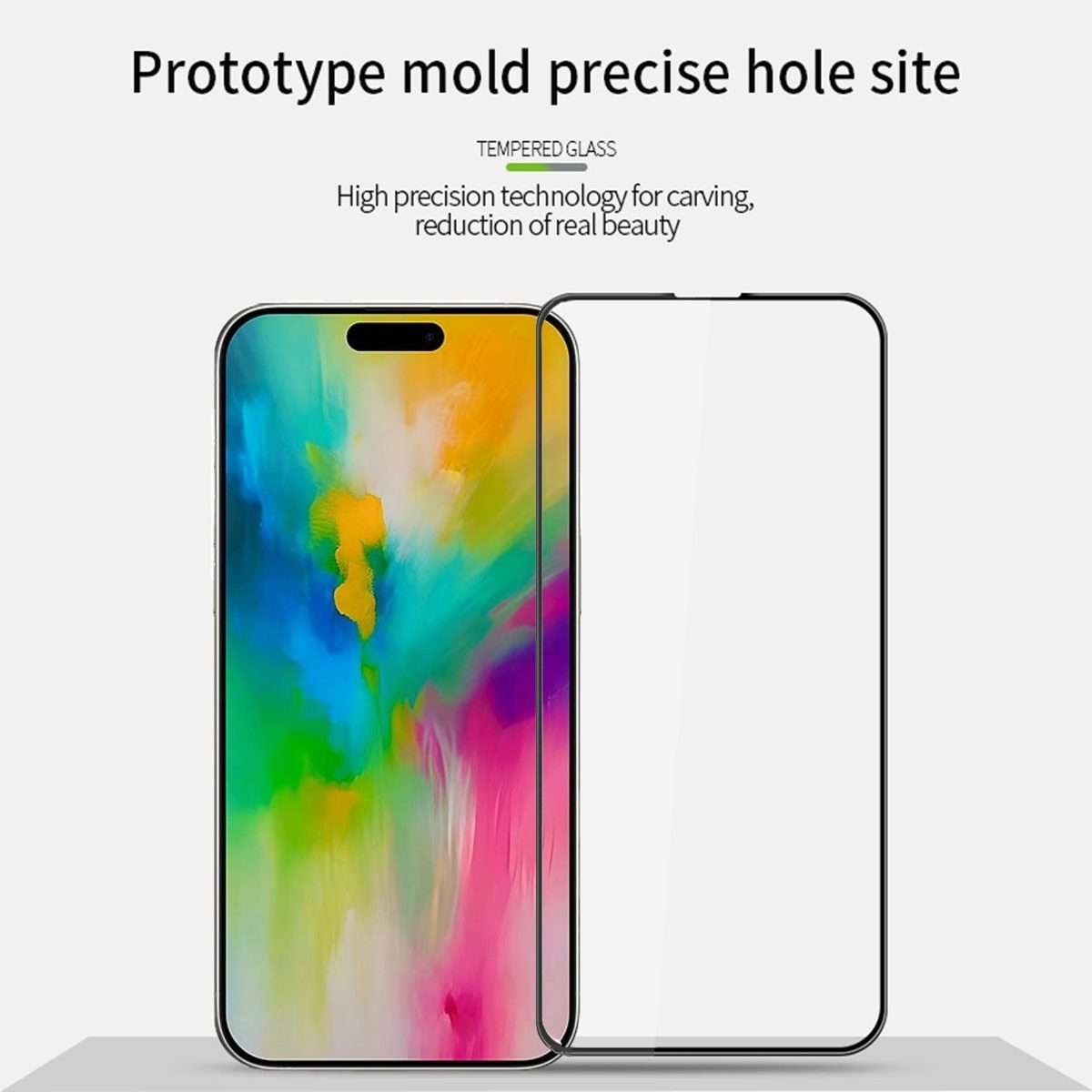 For iPhone 16 Pro Max MOFI 9H 3D Explosion-proof Curved Screen Tempered Glass Film(Black)