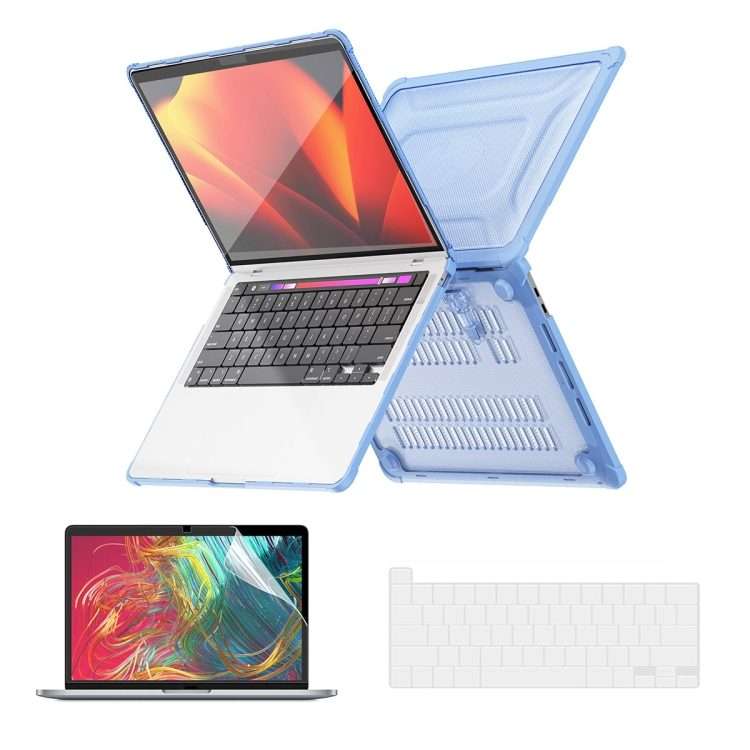 For MacBook Pro 13.3 A2251/A2289/A2338 ENKAY Hat-Prince 3 in 1 Protective Bracket ... (Light Blue)