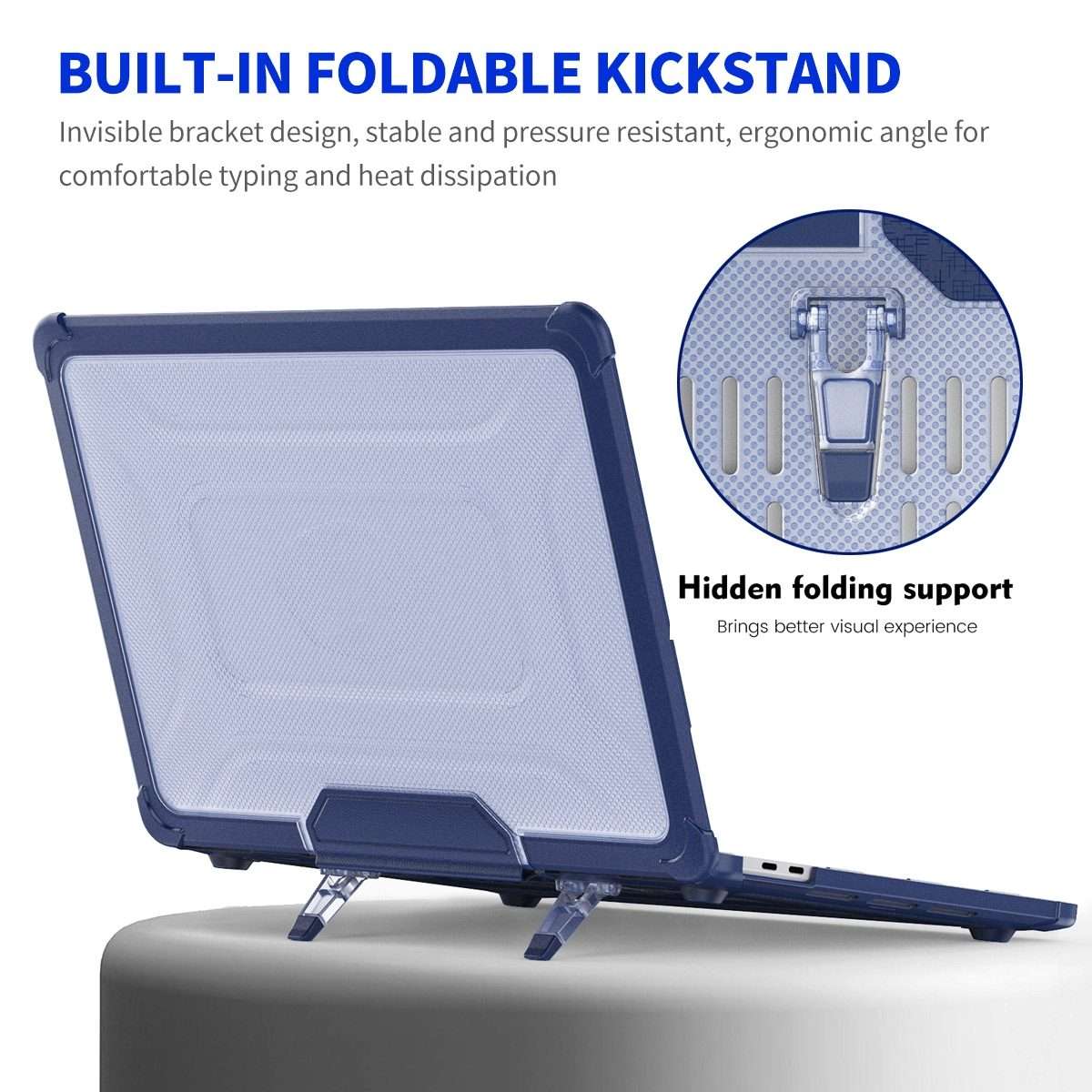 For MacBook Pro 13.3 A2251/A2289/A2338 ENKAY Hat-Prince 3 in 1 Protective Bracket ... (Light Blue)
