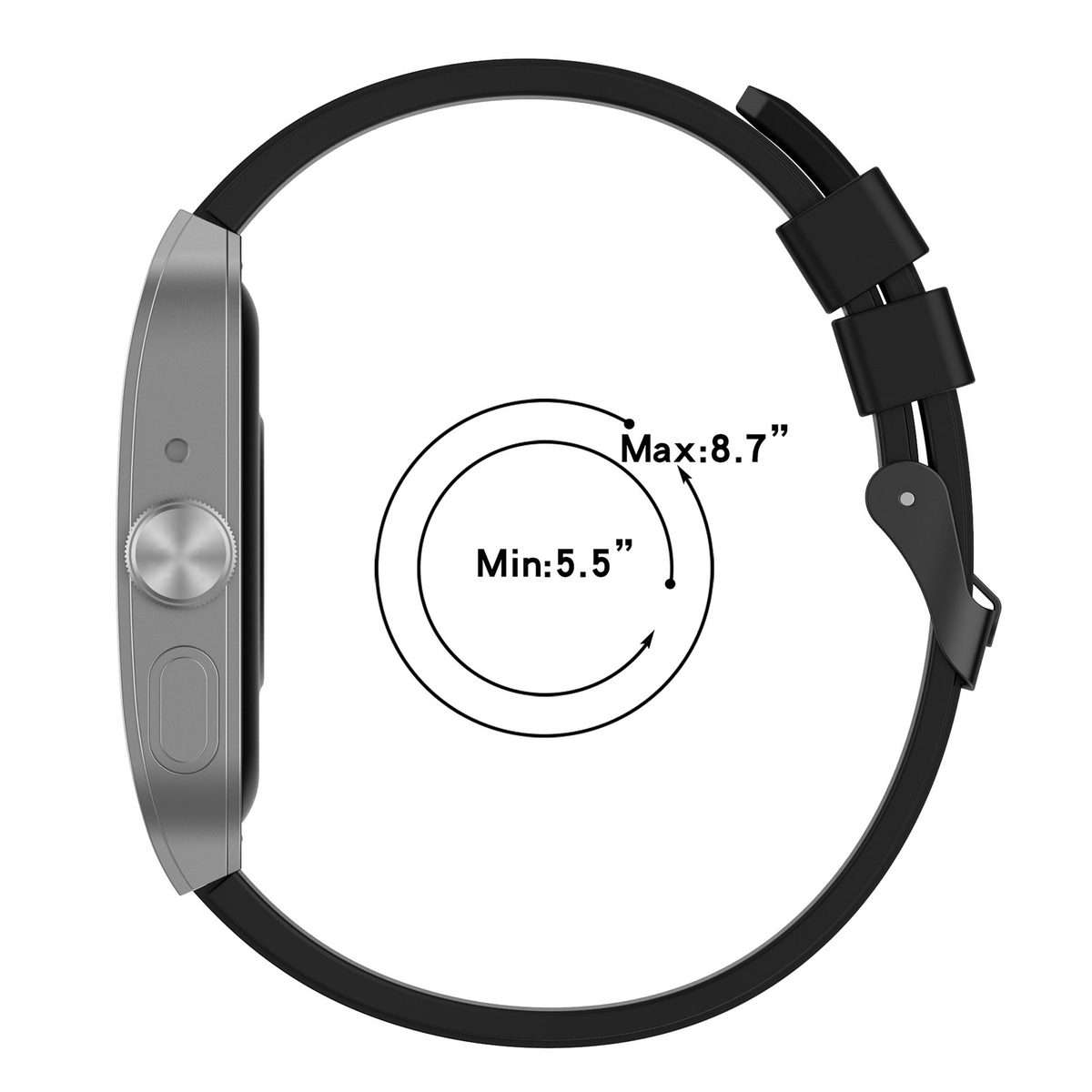 For OPPO Watch 4 Pro 22mm Solid Color Silicone Watch Band(White)
