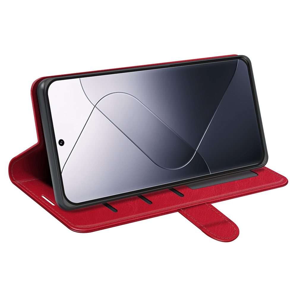 For Xiaomi 14 Pro R64 Texture Horizontal Flip Leather Phone Case(Red)