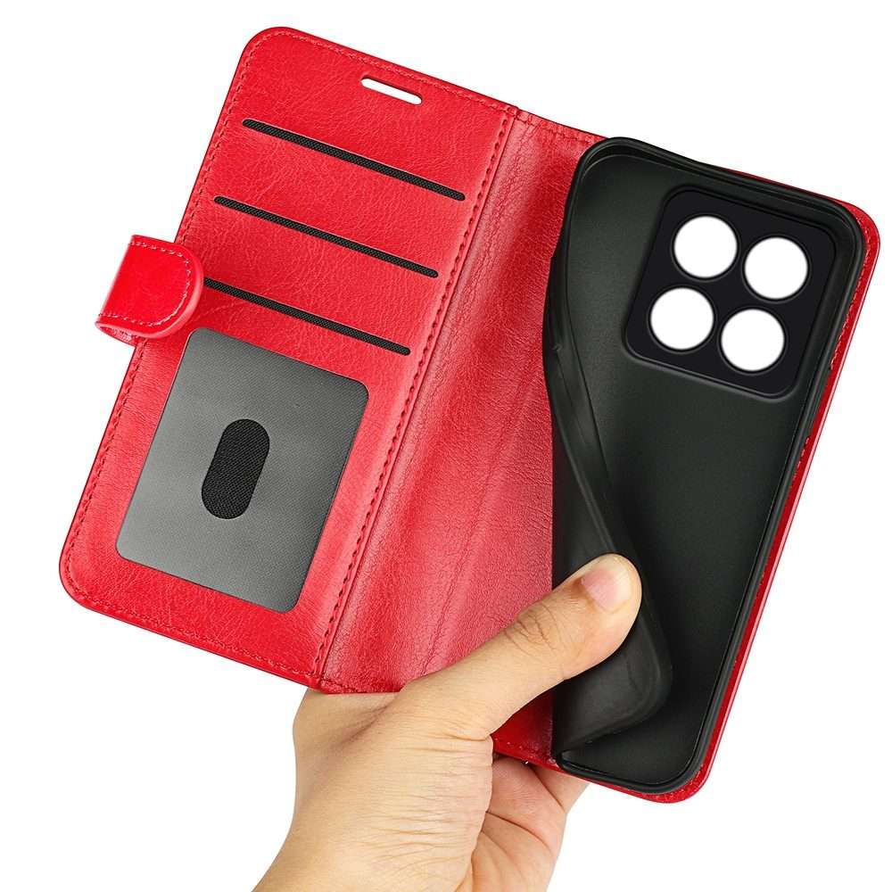 For Xiaomi 14 Pro R64 Texture Horizontal Flip Leather Phone Case(Red)