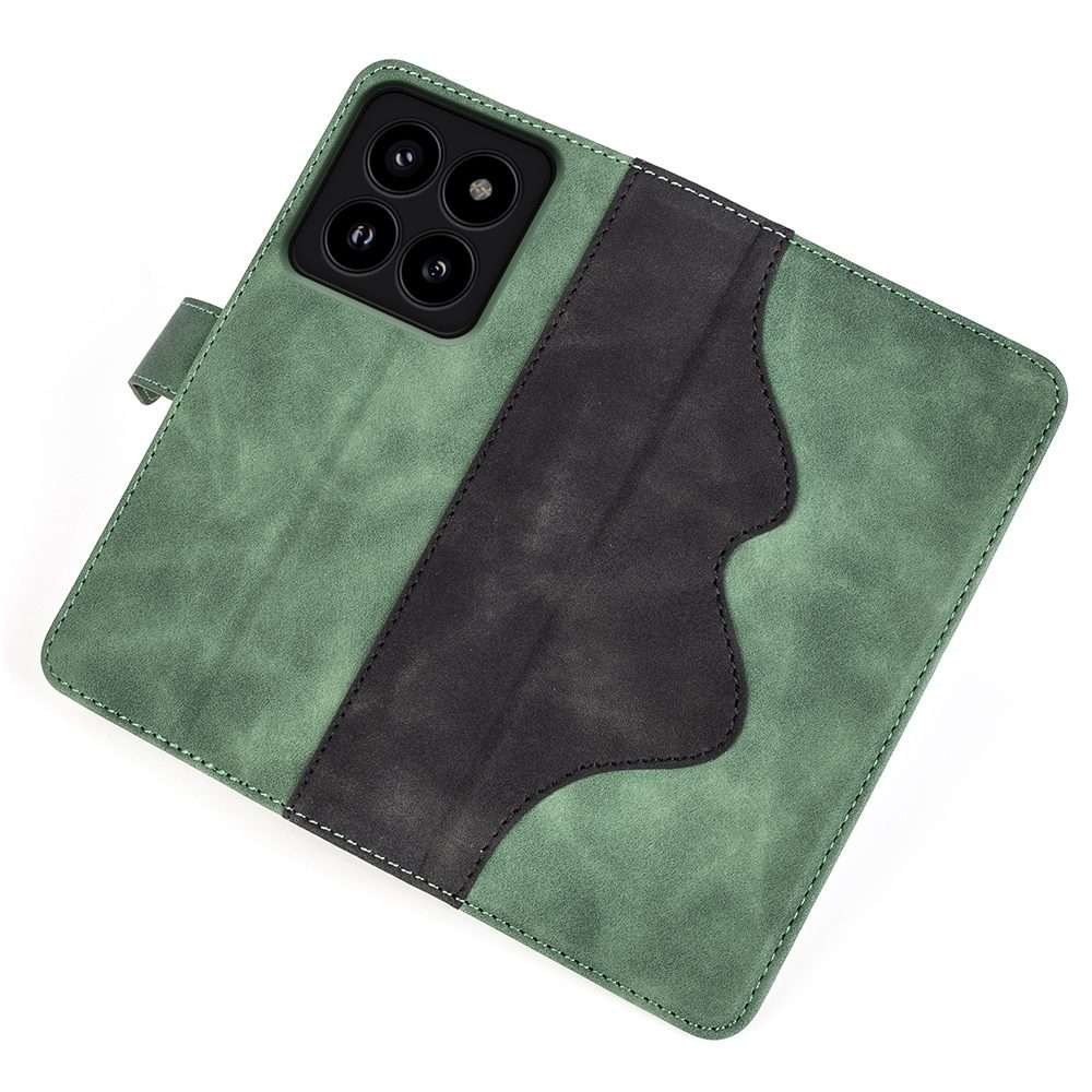 For Xiaomi 14 Pro Stitching Horizontal Flip Leather Phone Case(Green)