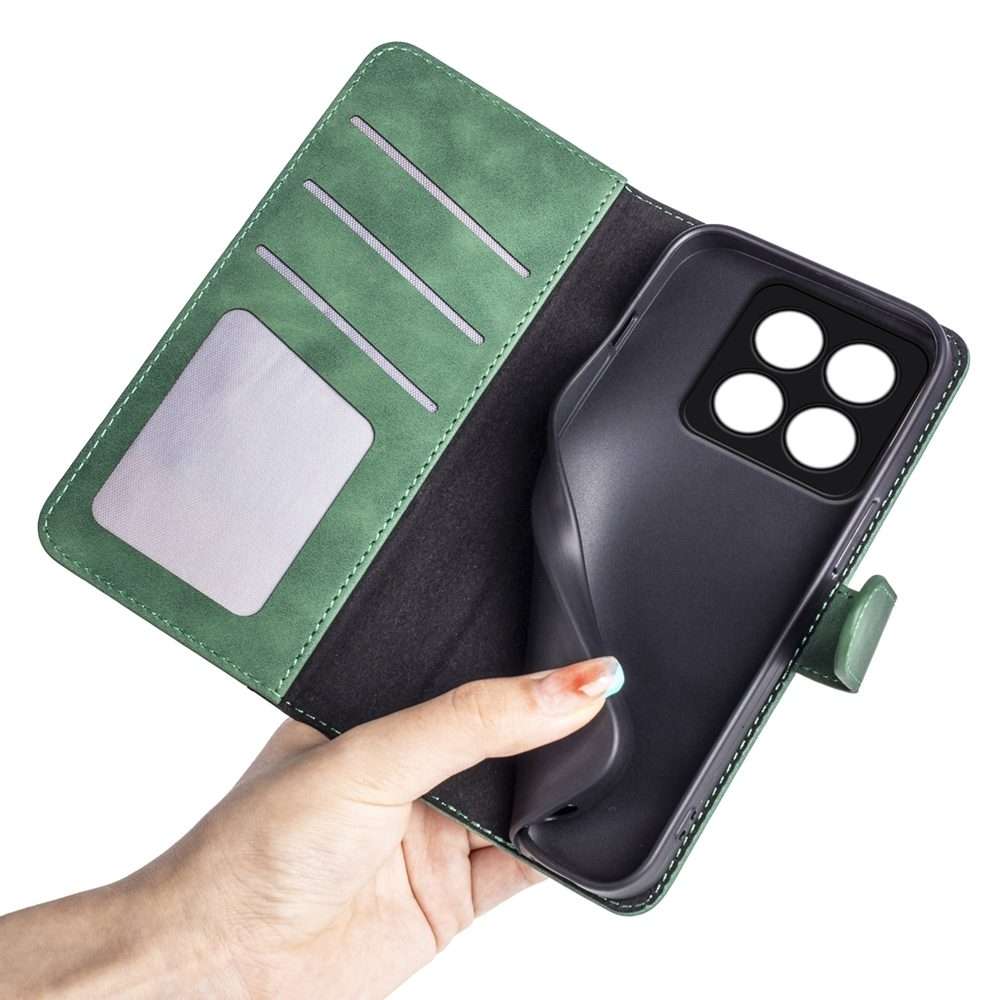 For Xiaomi 14 Pro Stitching Horizontal Flip Leather Phone Case(Green)