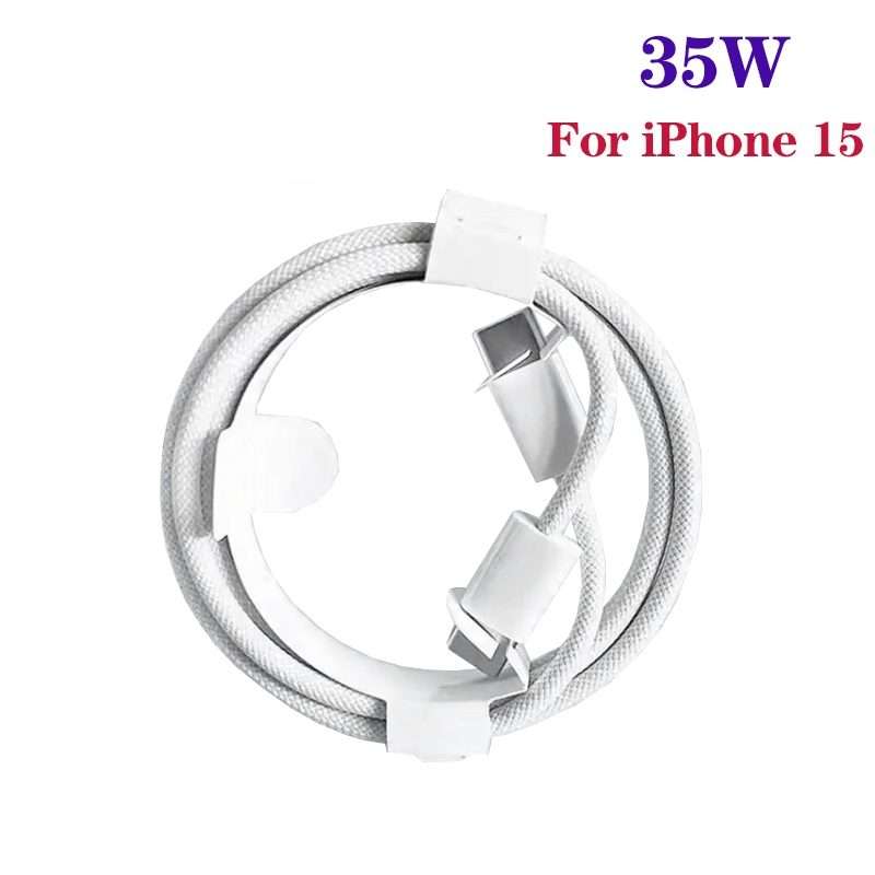 XJ-98 2pcs 1m 35W USB-C / Type-C to Type-C Fast Charging Data Cable