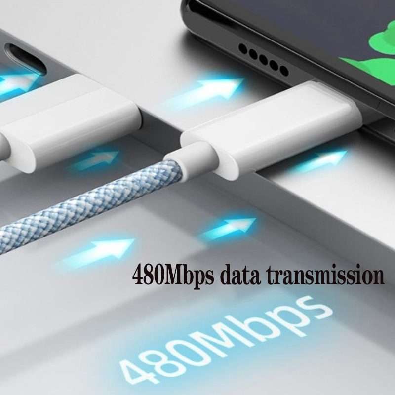 XJ-98 2pcs 1m 35W USB-C / Type-C to Type-C Fast Charging Data Cable