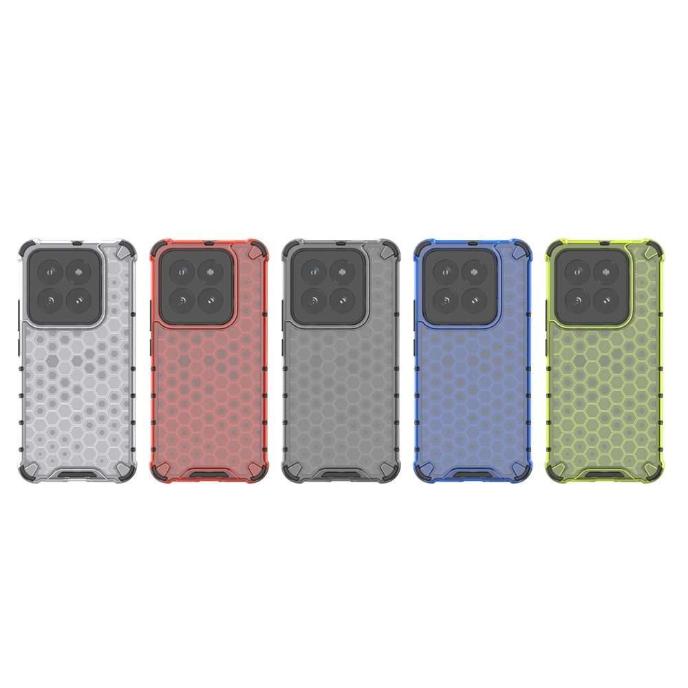 For Xiaomi 14 Pro Shockproof Honeycomb Phone Case(Black)