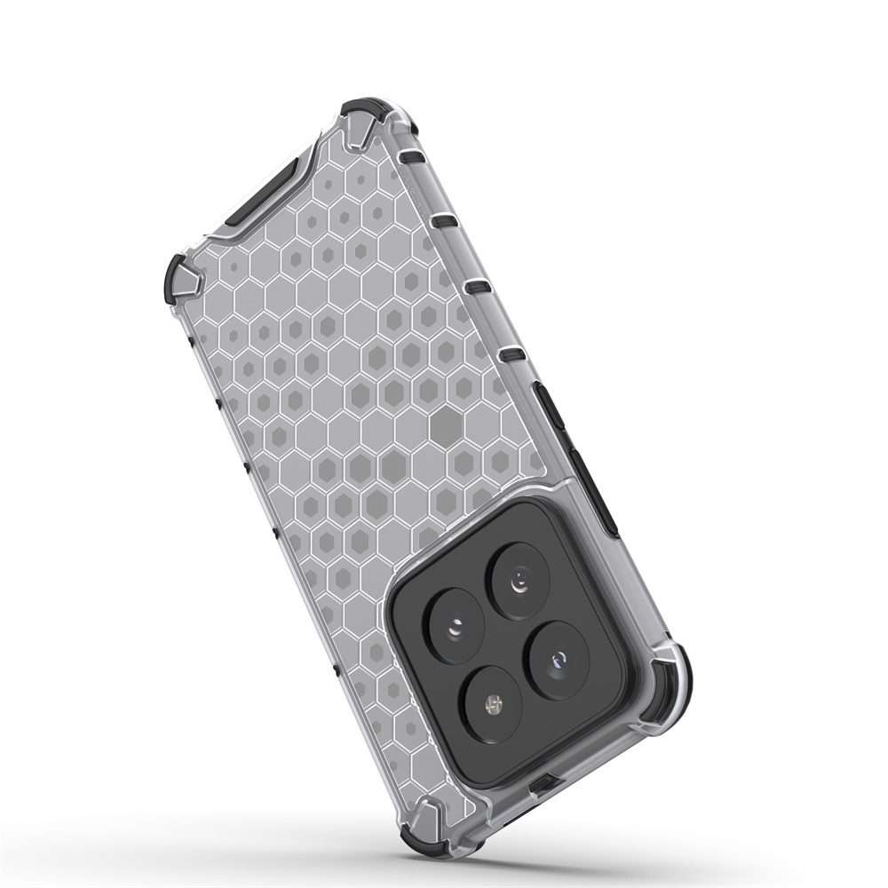 For Xiaomi 14 Pro Shockproof Honeycomb Phone Case(White)