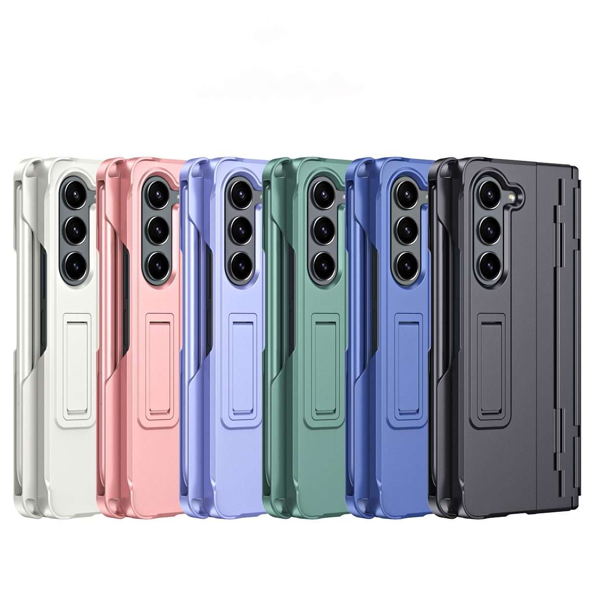 For Samsung Galaxy Z Fold5 5G Diamond Case-film Integral Hinge Shockproof Phone Case w ... (Black)