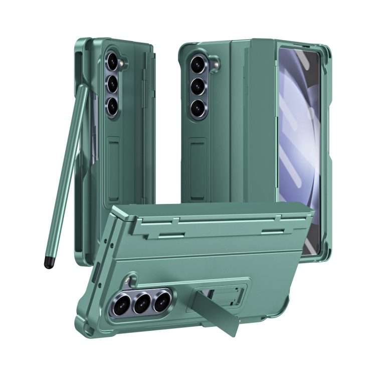 For Samsung Galaxy Z Fold5 5G Diamond Case-film Integral Hinge Shockproof Phone Case w ... (Green)