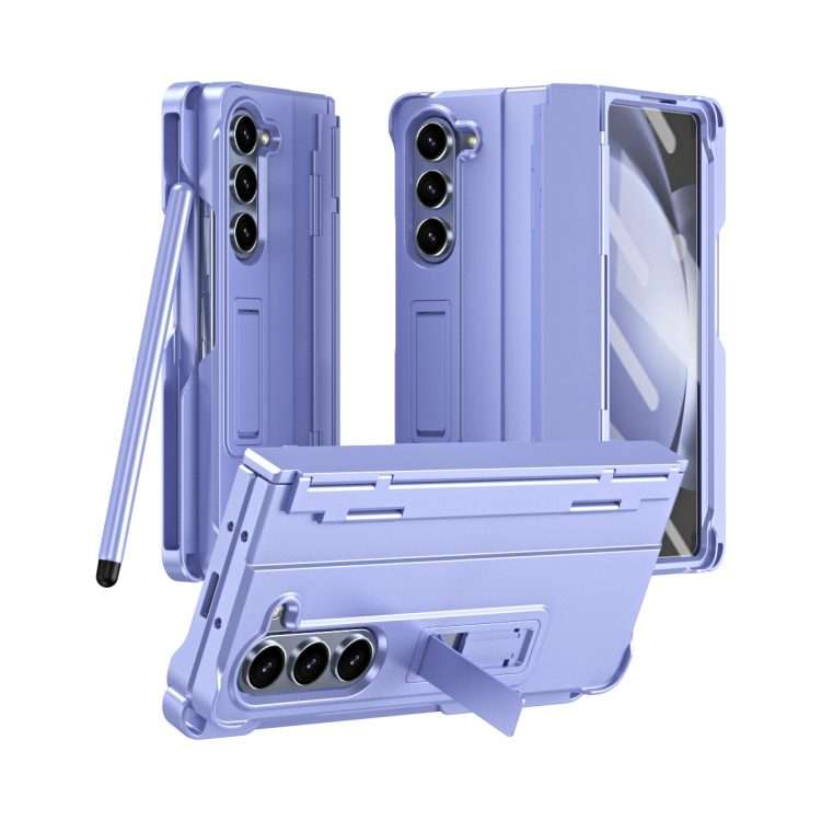 For Samsung Galaxy Z Fold5 5G Diamond Case-film Integral Hinge Shockproof Phone Case ... (Purple)