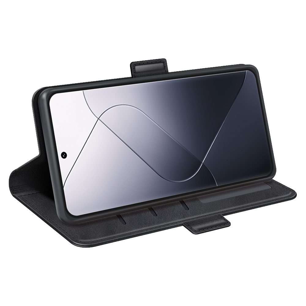 For Xiaomi 14 Pro Dual-side Magnetic Buckle Horizontal Flip Leather Phone Case(Black)