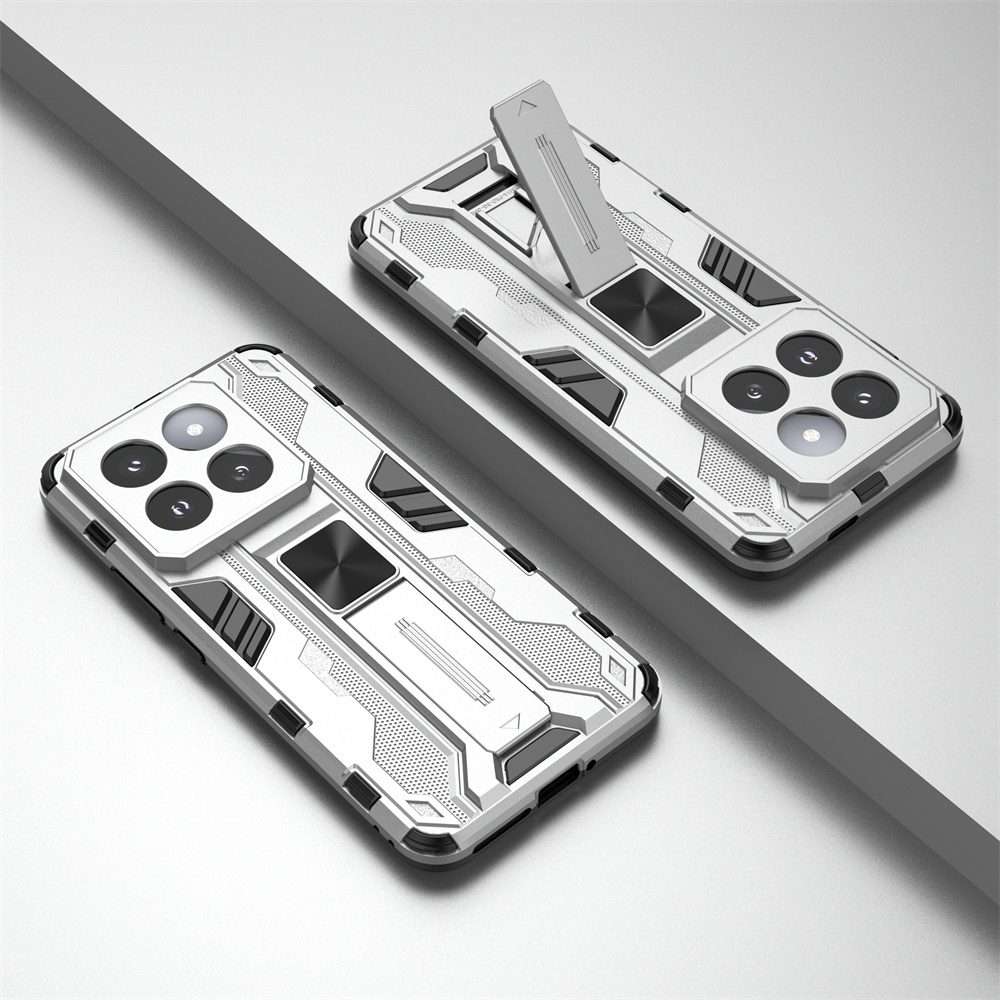For Xiaomi 14 Pro Supersonic Armor PC Hybrid TPU Phone Case(Silver)