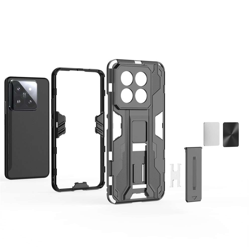 For Xiaomi 14 Pro Supersonic Armor PC Hybrid TPU Phone Case(Grey)