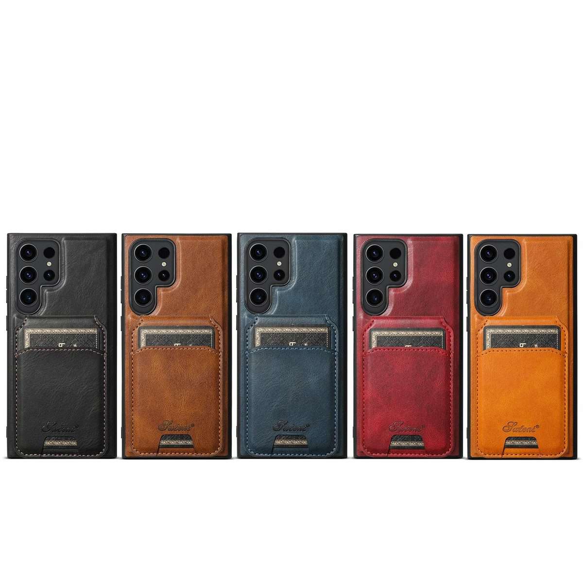 For Samsung Galaxy Note20 5G Suteni H15 Oil Eax Leather Detachable Wallet Back Phone Case(Red)