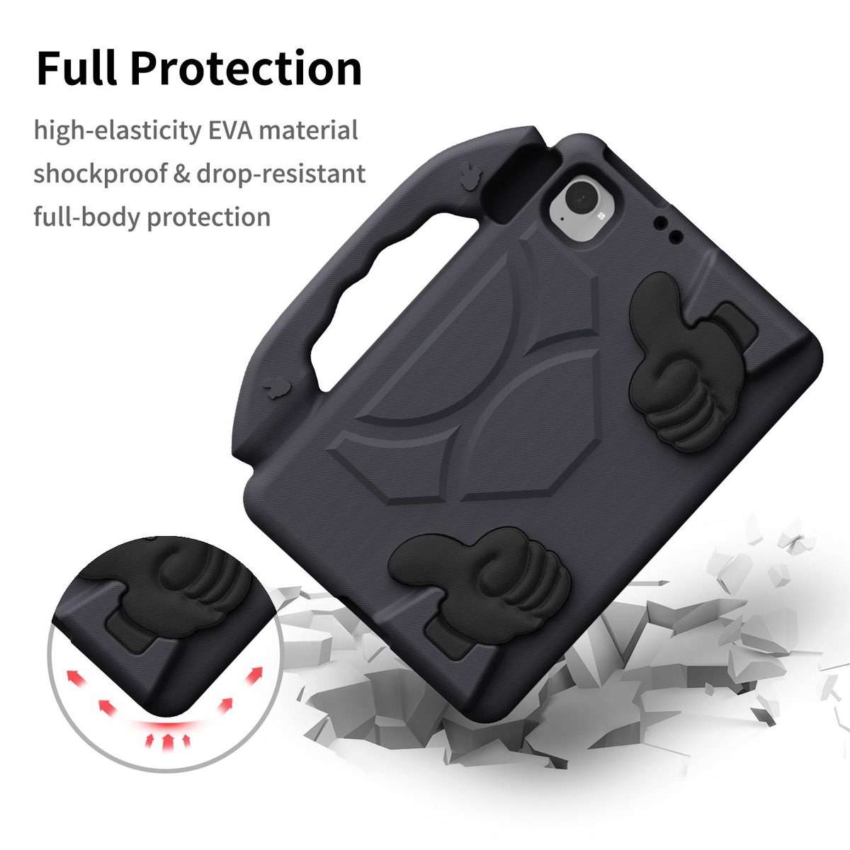 For Xiaomi Redmi K Pad 8.8 2025 Thumb Bracket EVA Shockproof Tablet Case(Black)