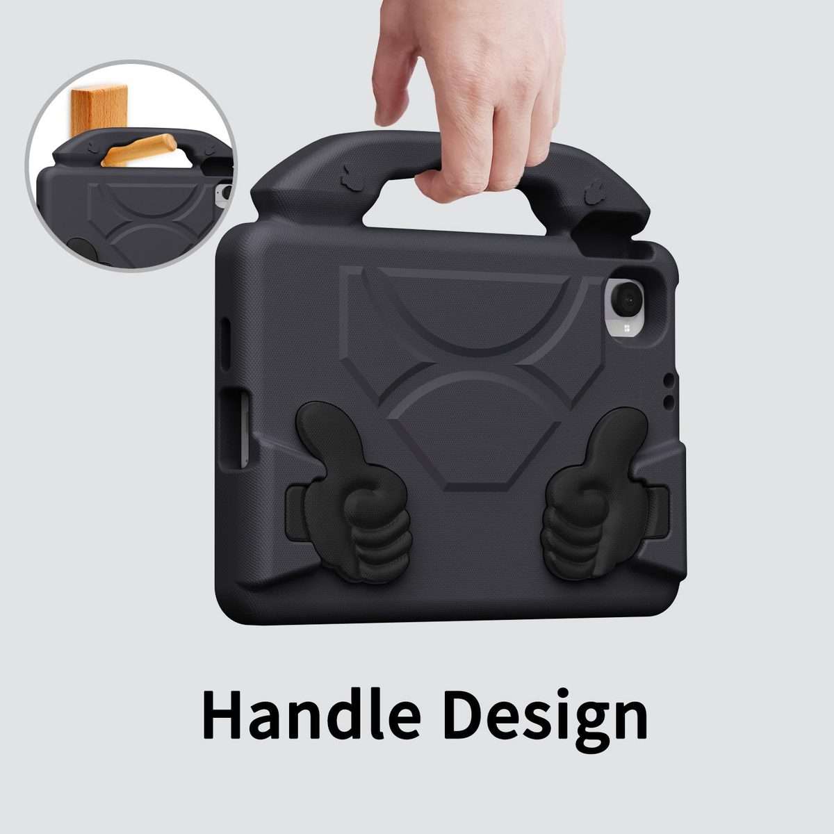 For Xiaomi Redmi K Pad 8.8 2025 Thumb Bracket EVA Shockproof Tablet Case(Black)