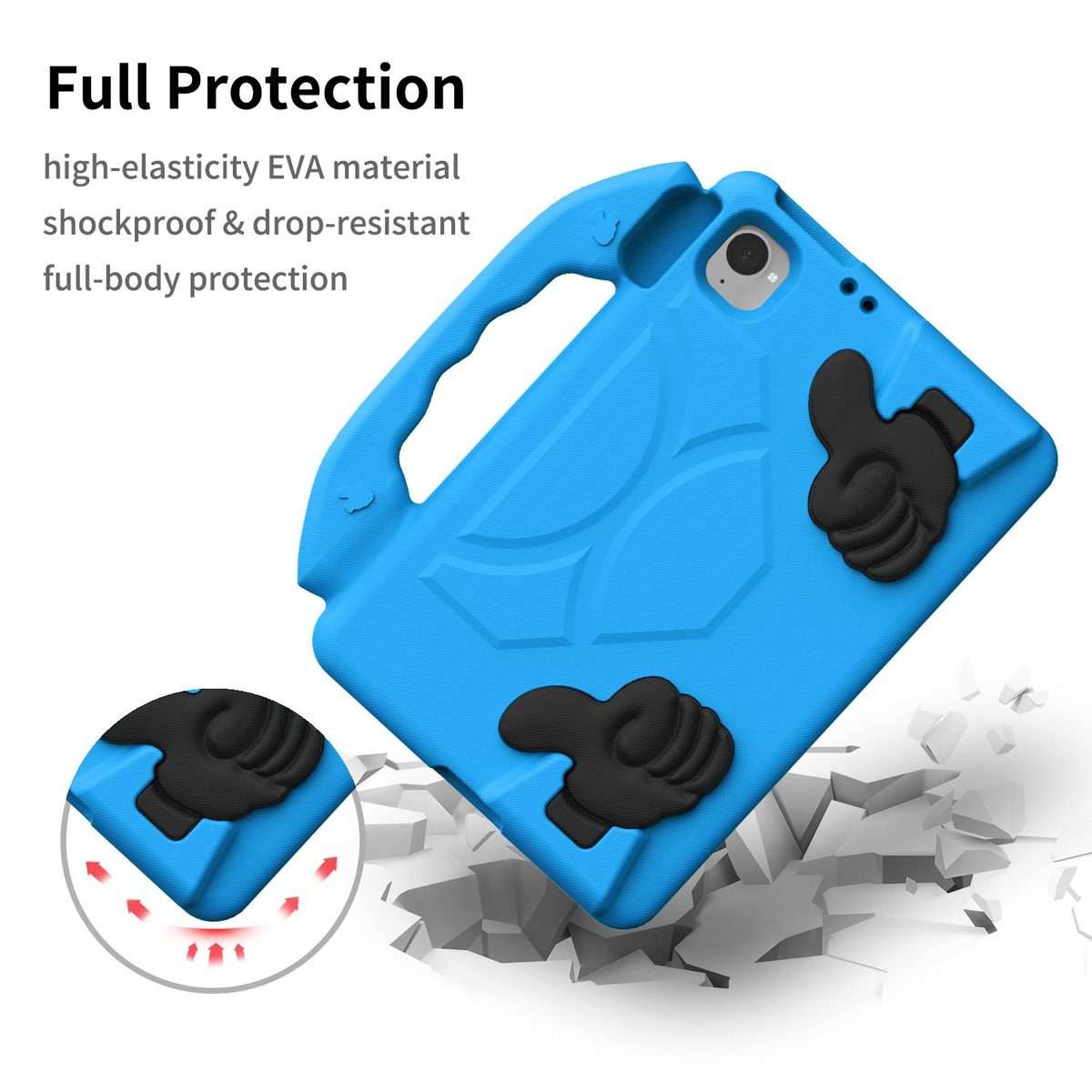 For Xiaomi Redmi K Pad 8.8 2025 Thumb Bracket EVA Shockproof Tablet Case(Blue)