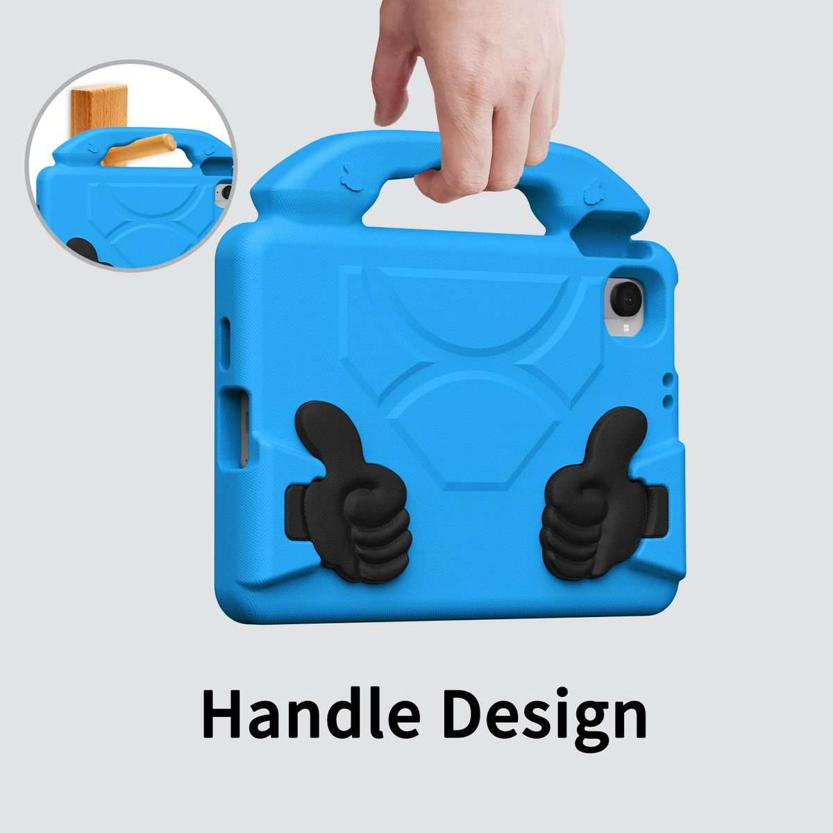 For Xiaomi Redmi K Pad 8.8 2025 Thumb Bracket EVA Shockproof Tablet Case(Blue)