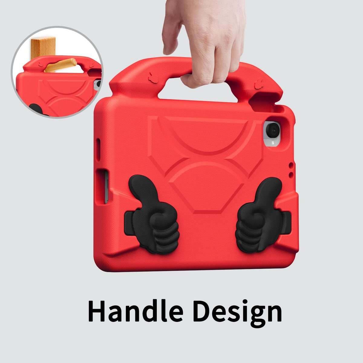 For Xiaomi Redmi K Pad 8.8 2025 Thumb Bracket EVA Shockproof Tablet Case(Red)