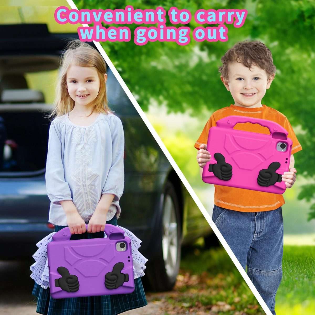 For Xiaomi Redmi K Pad 8.8 2025 Thumb Bracket EVA Shockproof Tablet Case(Purple)