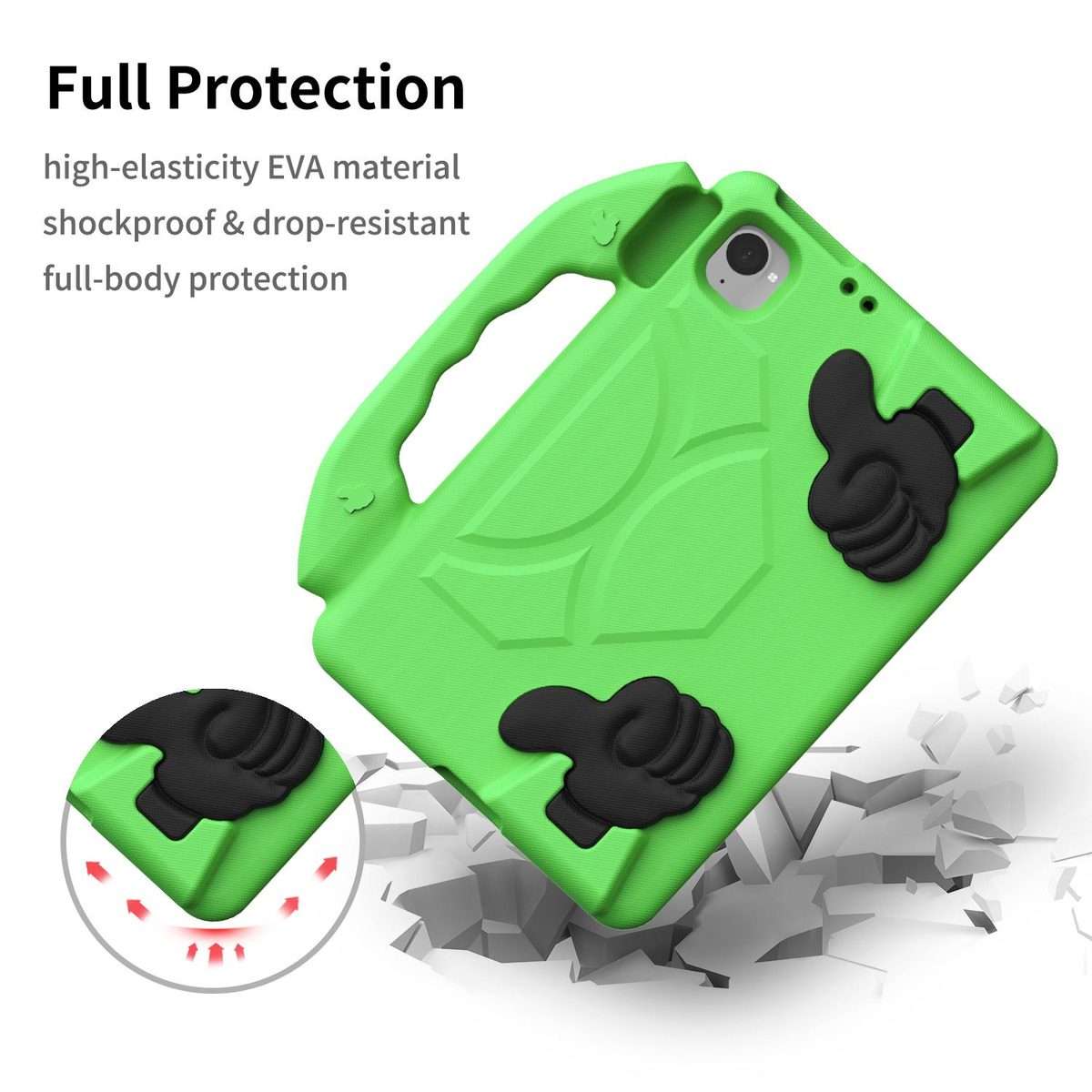 For Xiaomi Redmi K Pad 8.8 2025 Thumb Bracket EVA Shockproof Tablet Case(Green)