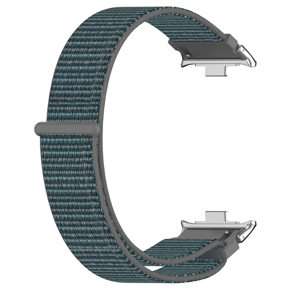 For Redmi Watch 6 / 5 / Xiaomi Band 9 Pro Nylon Loop Metal Connector Watch Band(Gray)