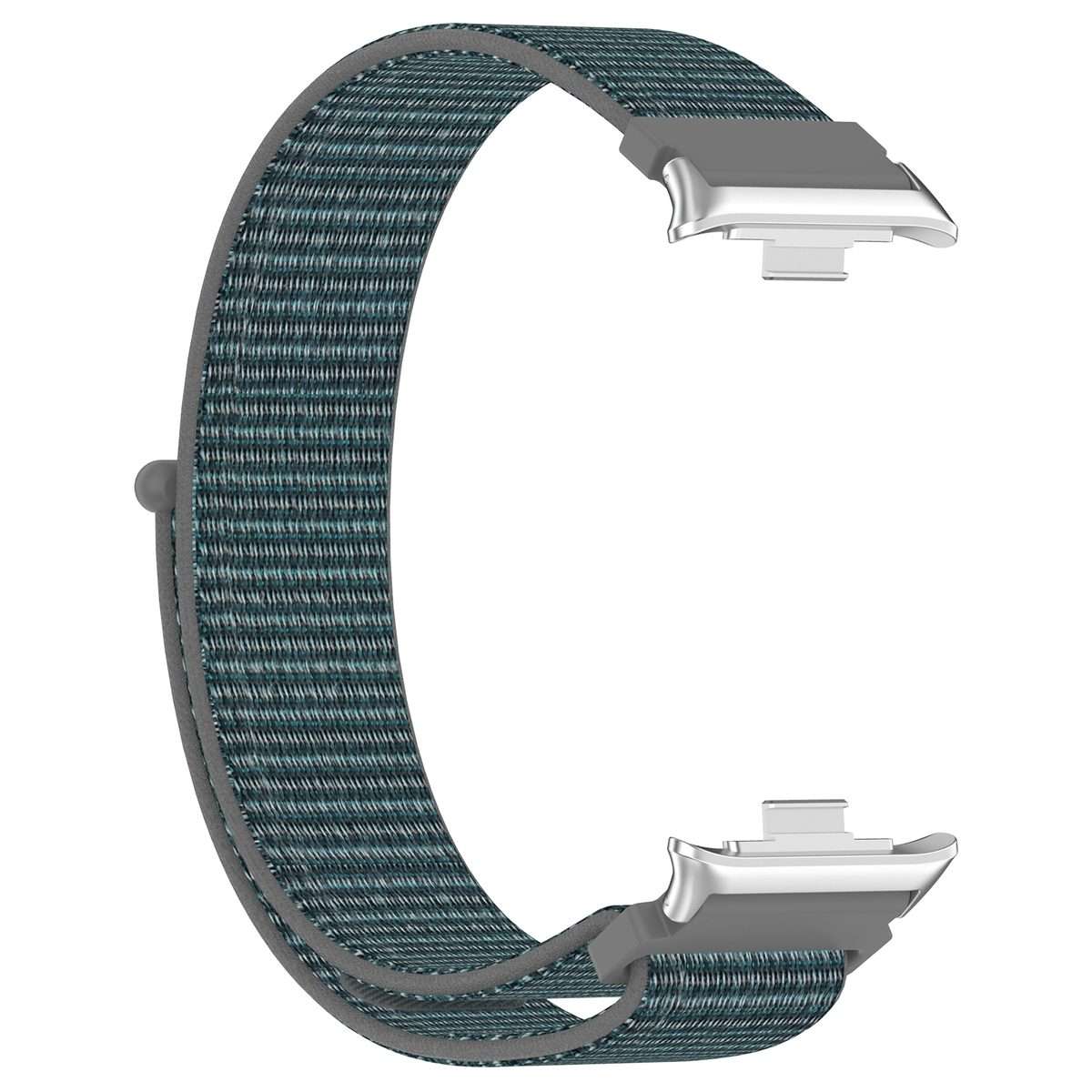 For Redmi Watch 6 / 5 / Xiaomi Band 9 Pro Nylon Loop Metal Connector Watch Band(Gray)