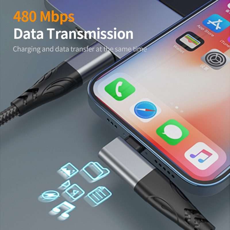 ENKAY PD100W 4-in-1 USB-A / Type-C to Type-C / 8 Pin Multifunction Fast Charging Cable with E-Mark
