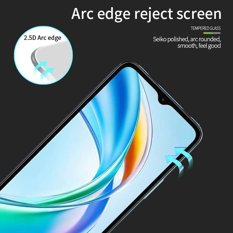 For Honor X5b / X5b Plus MOFI 9H 2.5D Full Screen Tempered Glass Film(Black)