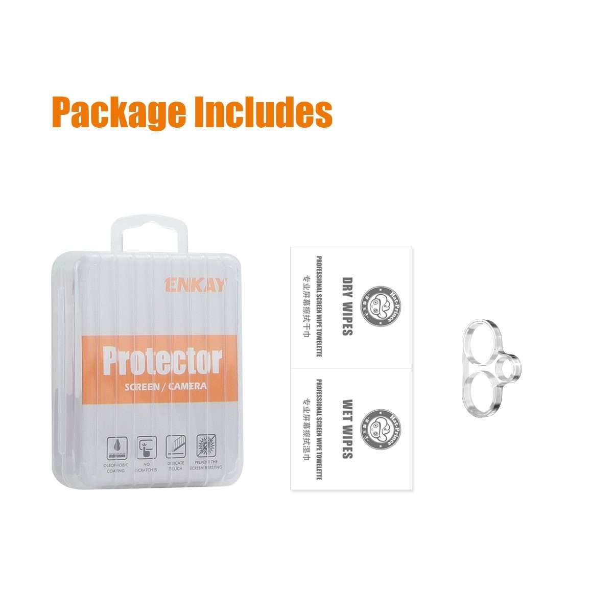For Xiaomi Redmi Note 13 Pro+ 5G ENKAY Hat-Prince 9H Rear Camera Lens Tempered G ... (Transparent)
