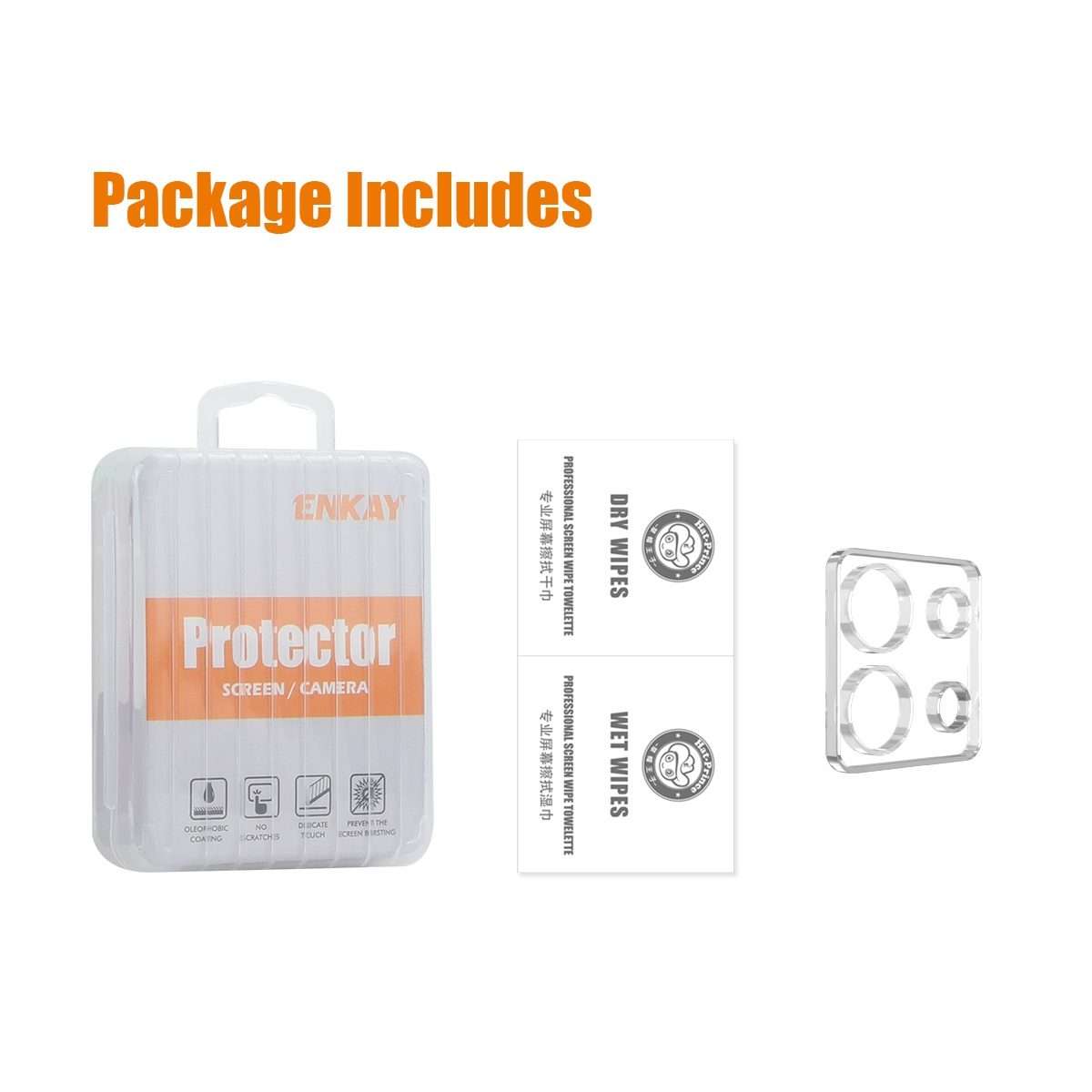 For Xiaomi Redmi Note 13 Pro 5G ENKAY Hat-Prince 9H Rear Camera Lens Tempered Gl ... (Transparent)