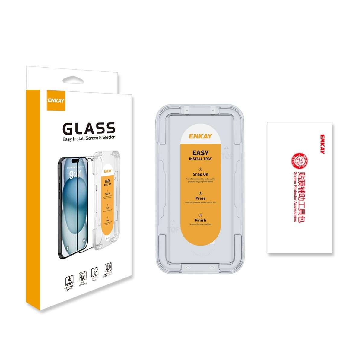 For Redmi Note 13 Pro+ ENKAY Easy Install Hot Bending Full Coverage Side Glue Tempered Glass Film