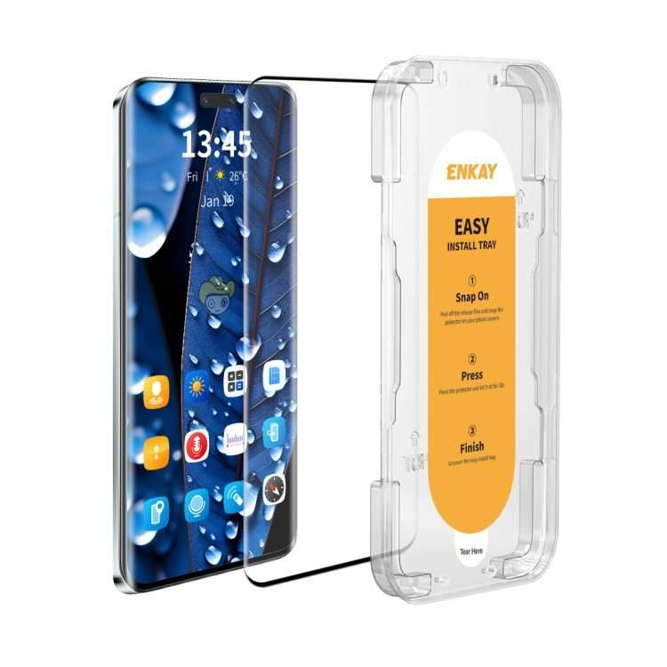 For Xiaomi 14 Civi / Civi 4 Pro ENKAY Easy Install Hot Bending Full Coverage Side Glue Tempered Gl