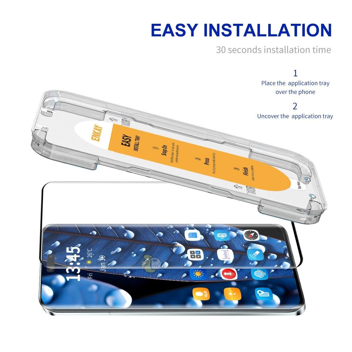 For Xiaomi 14 Civi / Civi 4 Pro ENKAY Easy Install Hot Bending Full Coverage Side Glue Tempered Gl
