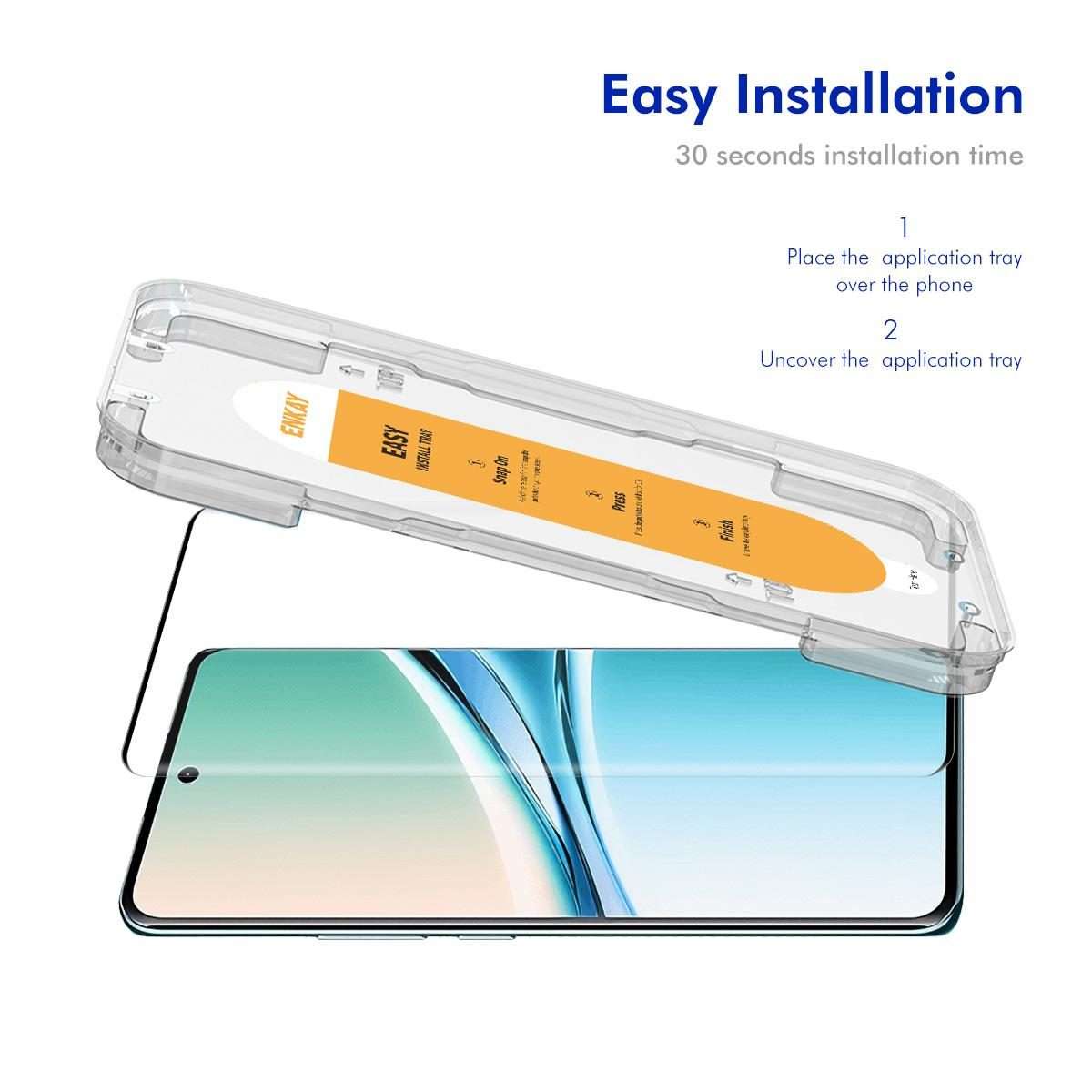 For Redmi Note 15 Pro+ 5G Global 163.3mm ENKAY Easy Install Hot Bending Full Coverage Side Glue Te