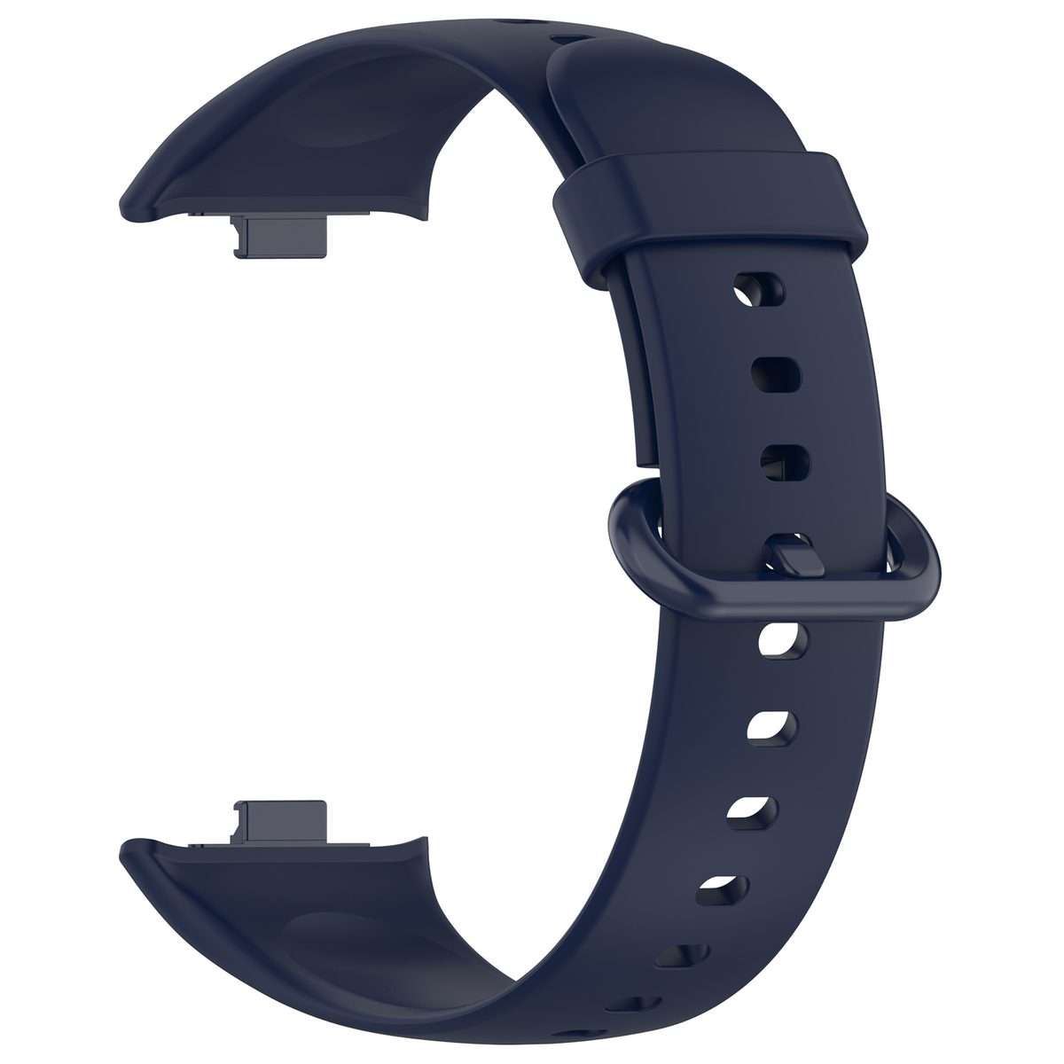 For Redmi Watch 6 / 5 / Xiaomi Band 9 Pro Solid Color Colorful Buckle Silicone Wat ... (Dark Blue)