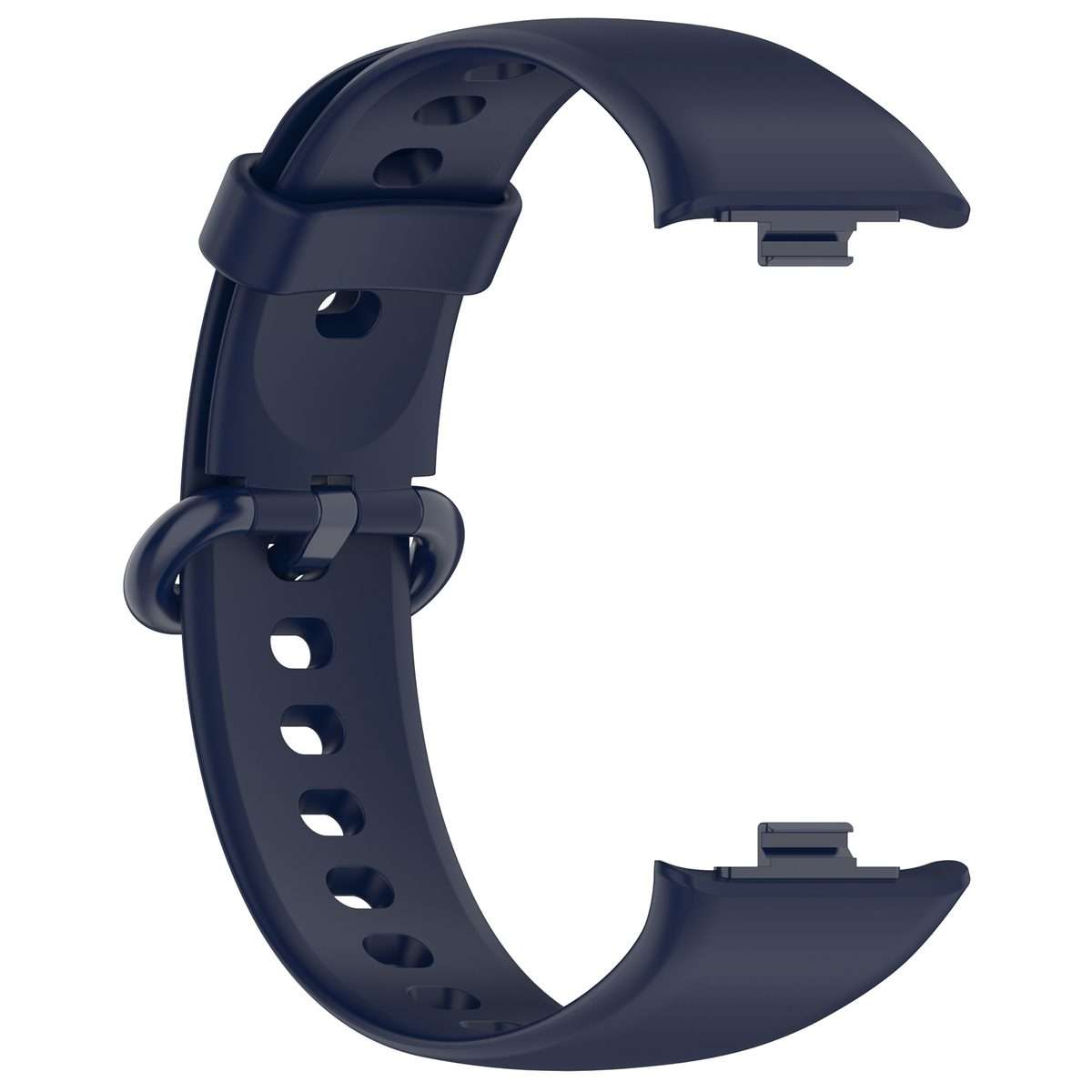 For Redmi Watch 6 / 5 / Xiaomi Band 9 Pro Solid Color Colorful Buckle Silicone Wat ... (Dark Blue)