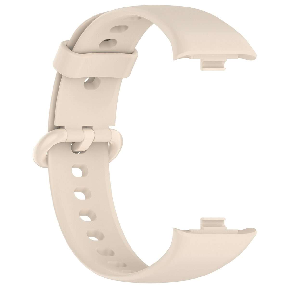 For Redmi Watch 6 / 5 / Xiaomi Band 9 Pro Solid Color Colorful Buckle Silicone W ... (Ivory White)