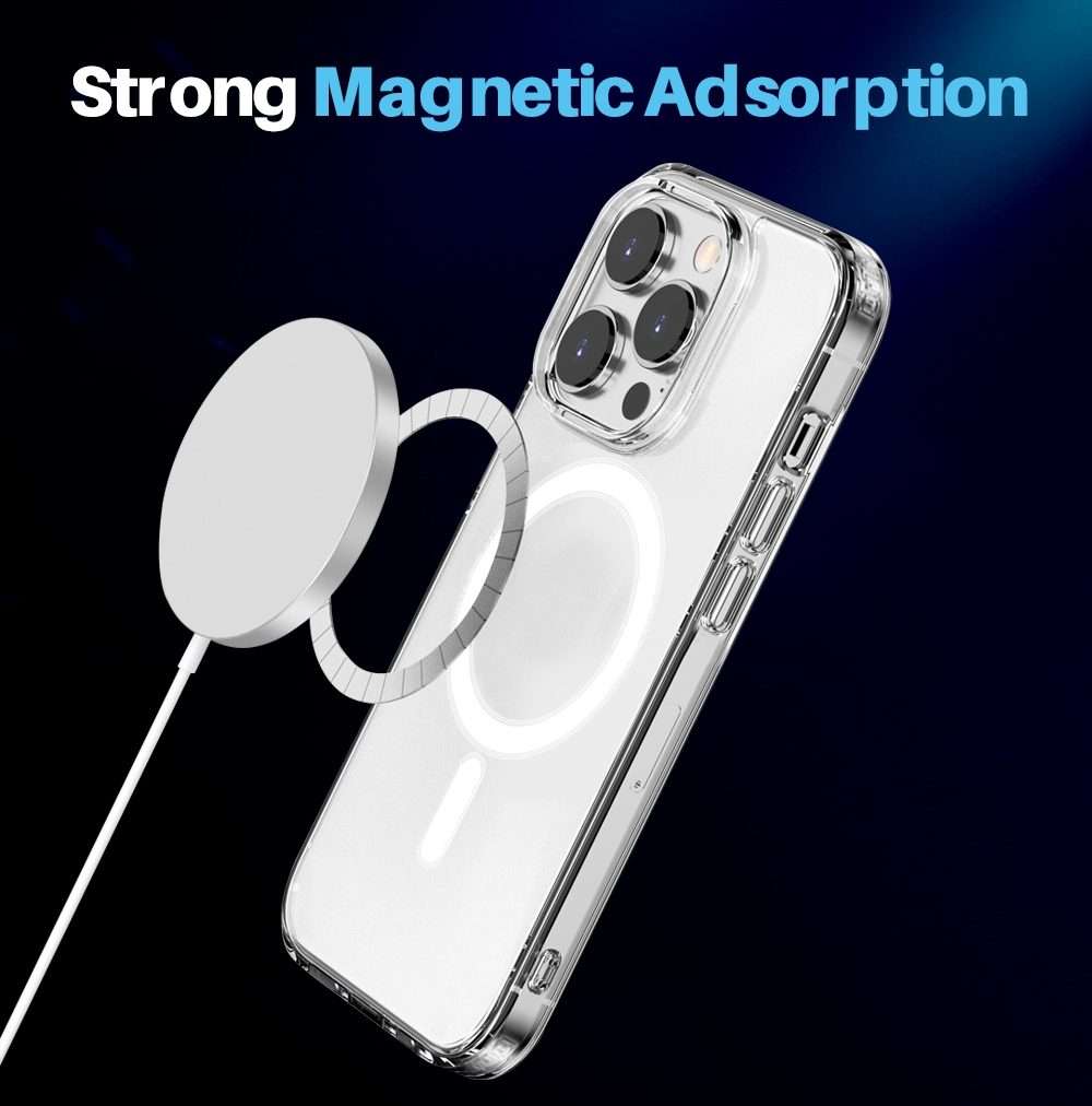 For iPhone 14 Pro Max NORTHJO 5 in 1 Magsafe Clear Phone Case with 2pcs Screen Film + 2pcs Rear Le