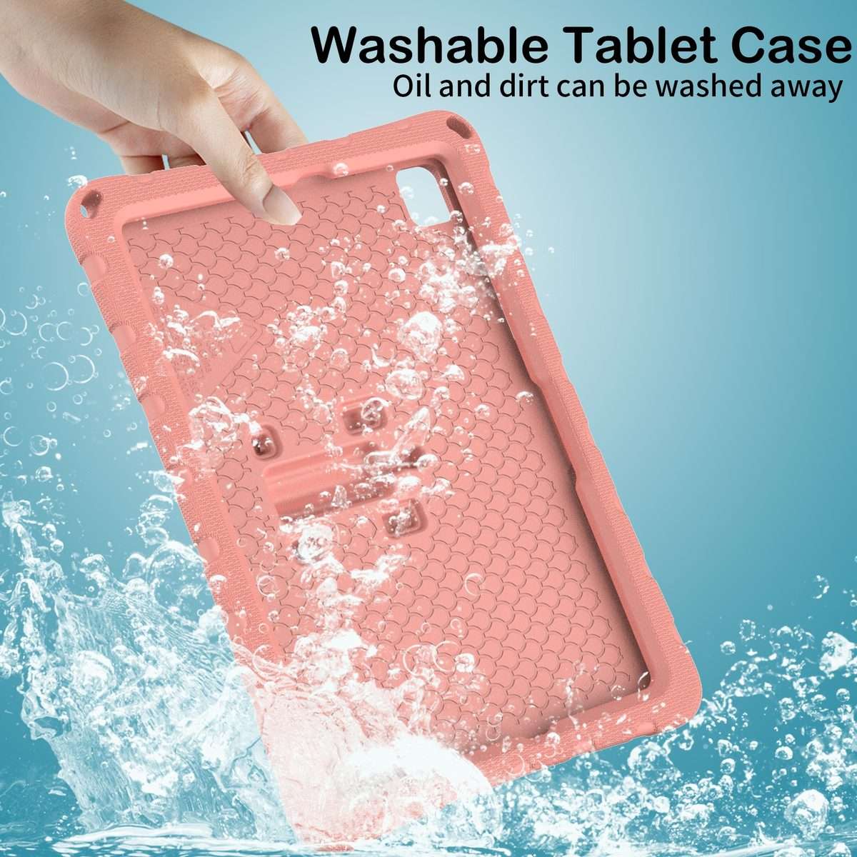 For Samsung Galaxy Tab A11+ / A9+ Butterfly Bracket EVA Shockproof Tablet Case(Pink Orange)