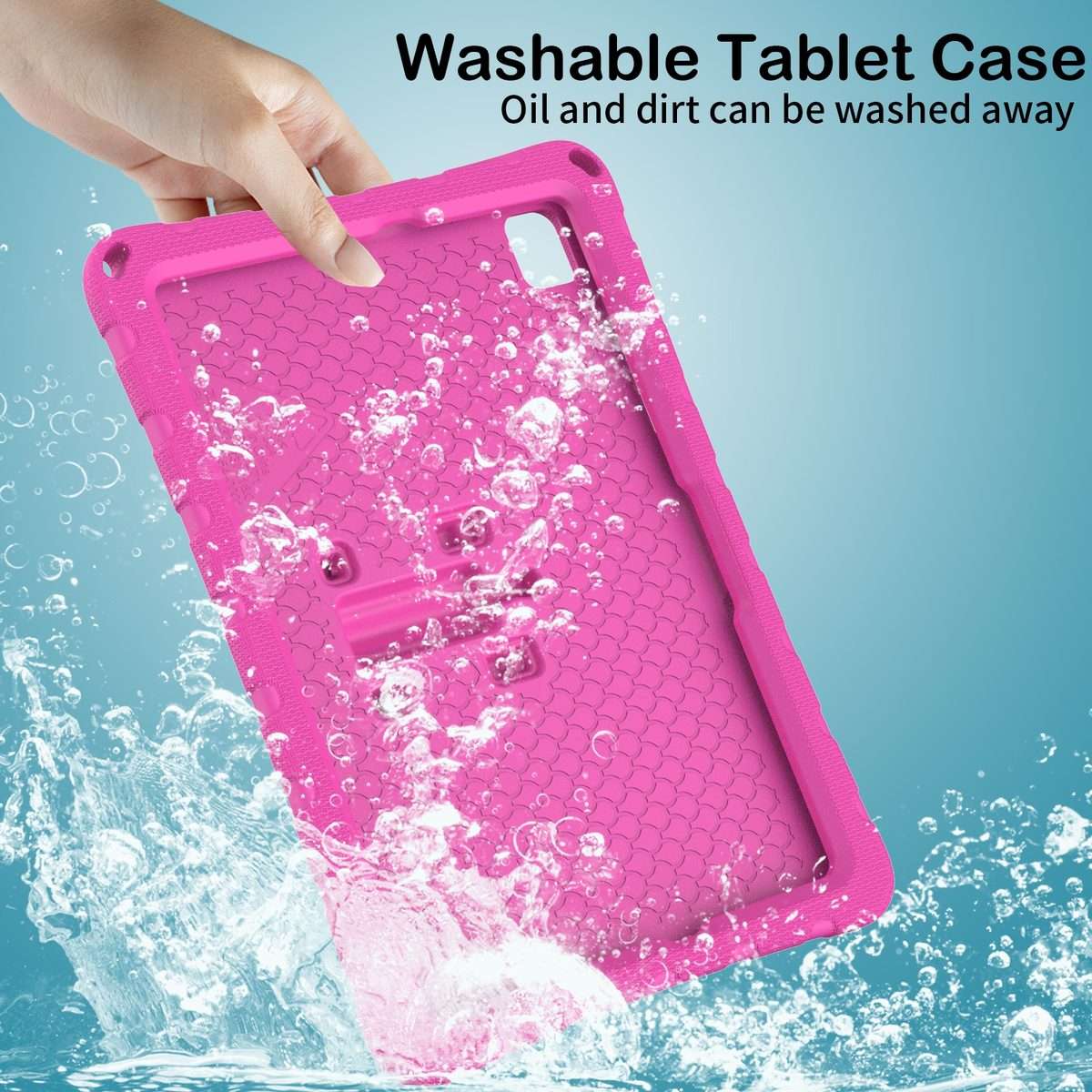 For Samsung Galaxy Tab A11+ / A9+ Butterfly Bracket EVA Shockproof Tablet Case(Rose Red)