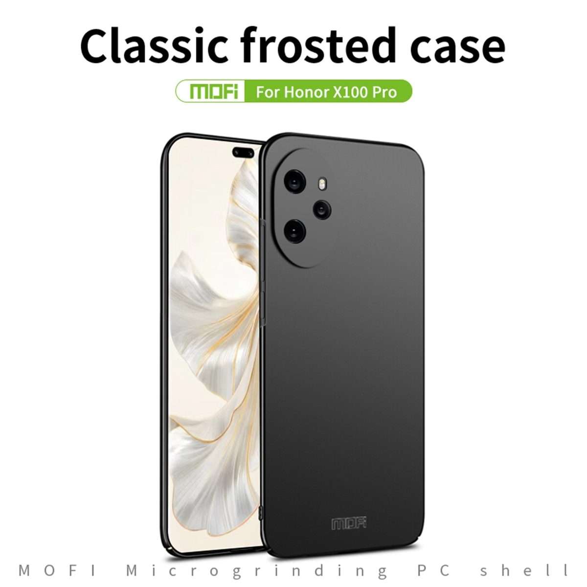 For Honor 100 Pro MOFI Frosted PC Ultra-thin Hard Phone Case(Black)