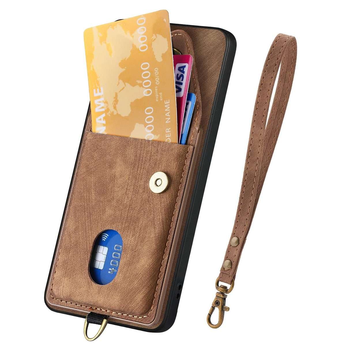 For Redmi K80 / Poco F7 Pro Retro Card Wallet Fold Leather Phone Case with Strap(Brown)