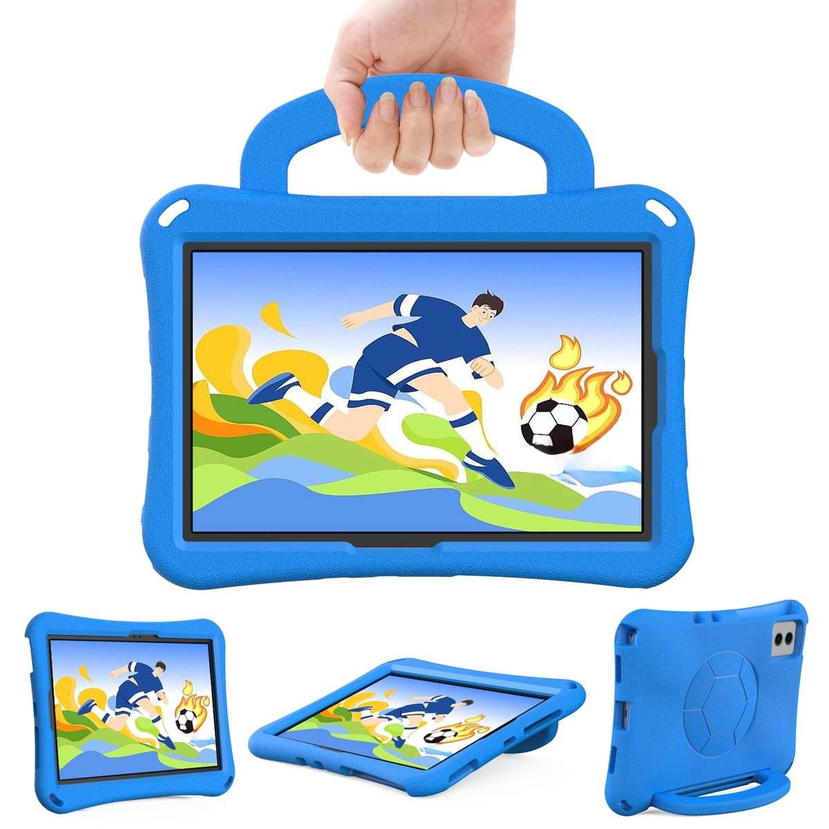 For Xiaomi Pad 6 / Pad 6 Pro Handle Football Shaped EVA Shockproof Tablet Case(Blue)
